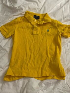 Polo by Ralph Lauren Bright Yellow Boys' Polo with Blue Pony 3T